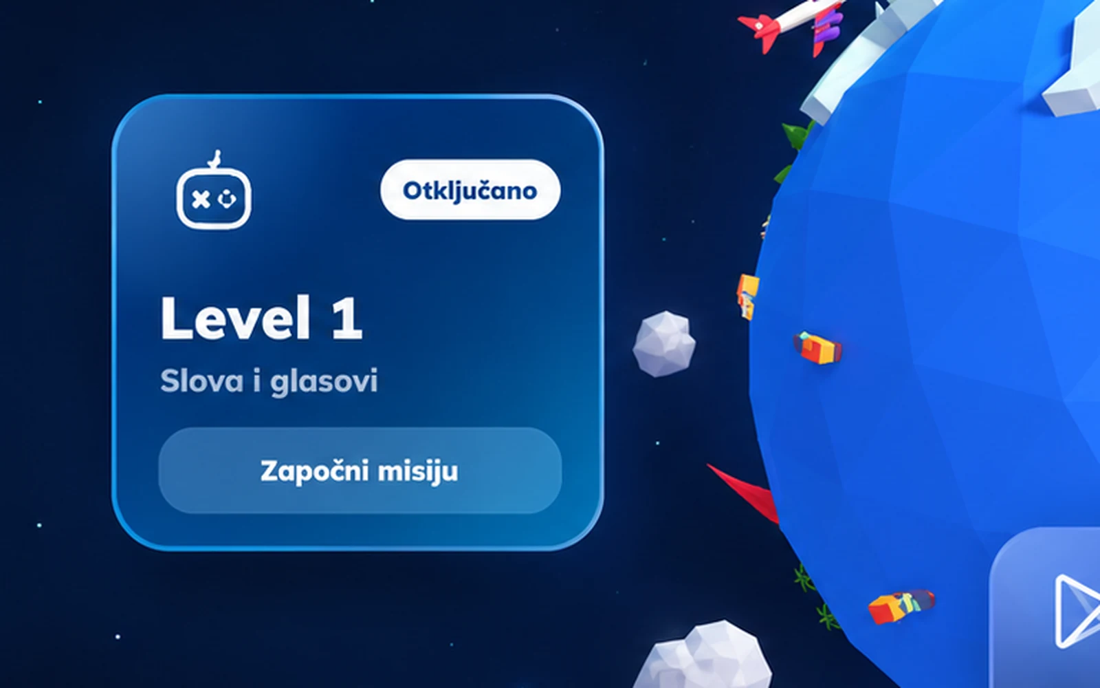 NeuroPlanet 3D first mission card and game controls
