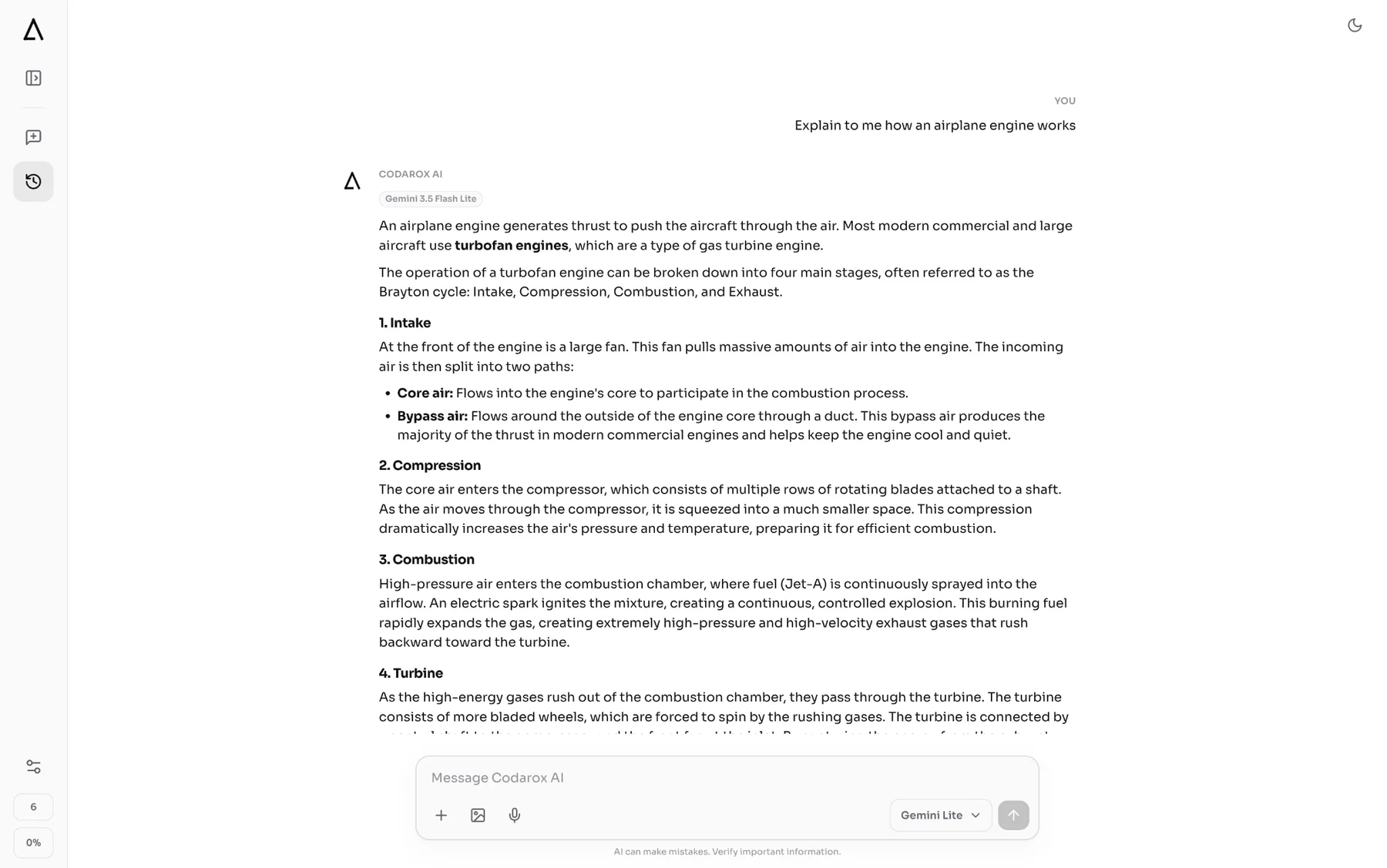 Codarox AI full responsive web application interface