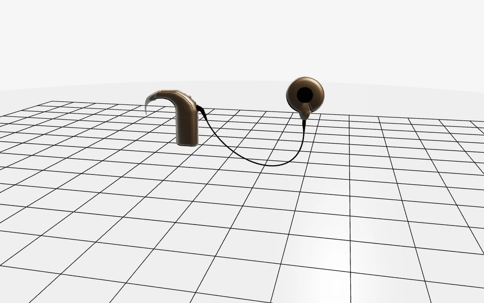 Nucleus cochlear device model inside the Three.js viewer